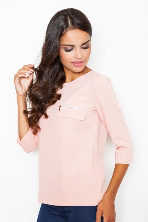 Bluzka Model M393 Pink - Figl Bluzka Model M393 Pink - Figl