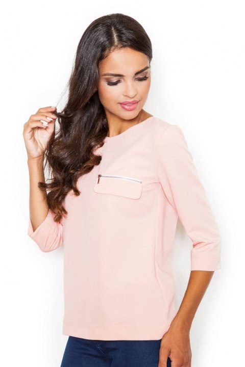 Bluzka Model M393 Pink - Figl Bluzka Model M393 Pink - Figl