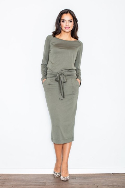 Sukienka Model 246 Olive - Figl Sukienka Model 246 Olive - Figl