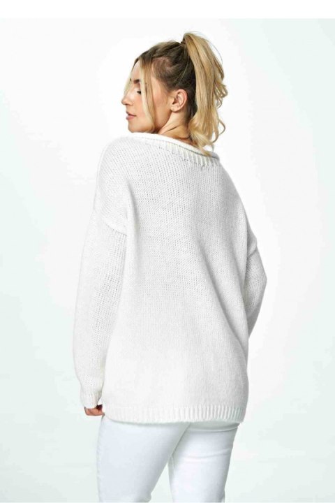 Sweter Damski Model M888 Ecru - Figl Sweter Damski Model M888 Ecru - Figl