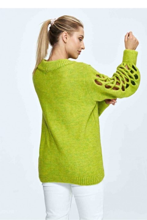 Sweter Damski Model M908 Limonka - Figl Sweter Damski Model M908 Limonka - Figl