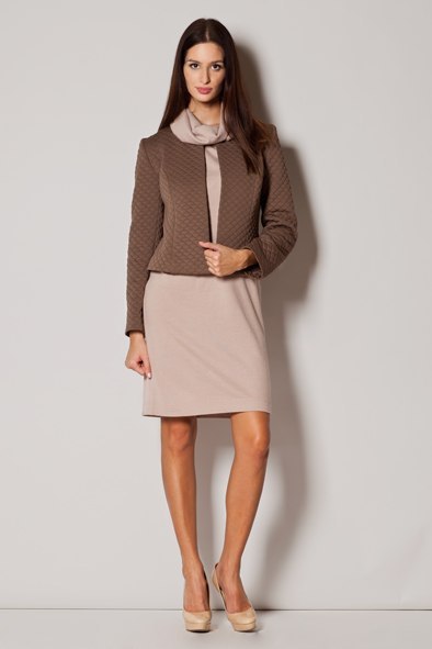Żakiet Model 218 Beige - Figl Żakiet Model 218 Beige - Figl