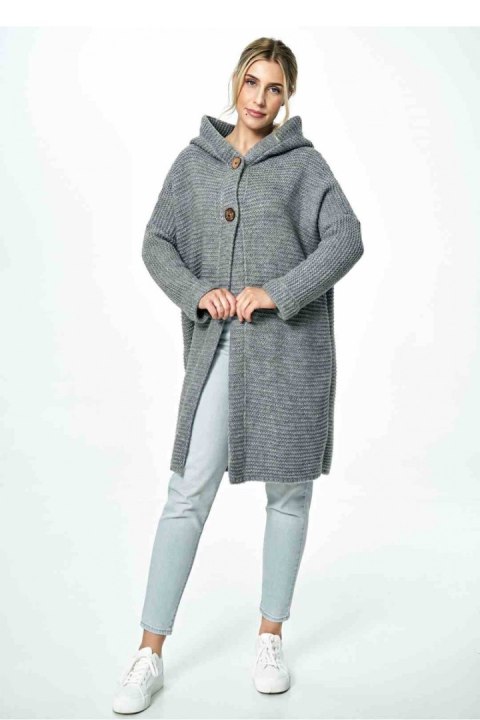 Sweter Kardigan Model M884 Light Grey - Figl Sweter Kardigan Model M884 Light Grey - Figl