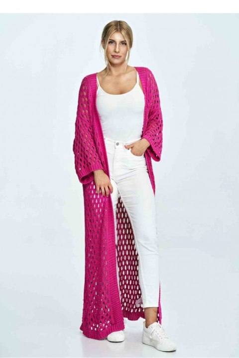 Sweter Kardigan Model M902 Fuksja - Figl Sweter Kardigan Model M902 Fuksja - Figl
