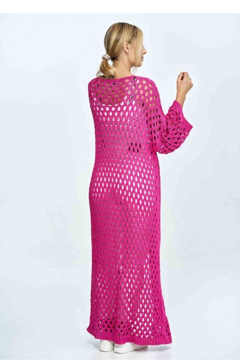 Sweter Kardigan Model M902 Fuksja - Figl Sweter Kardigan Model M902 Fuksja - Figl