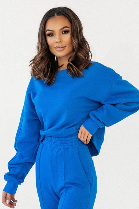 Bluza Damska Model Lamia D29 Blue - IVON Bluza Damska Model Lamia D29 Blue - IVON