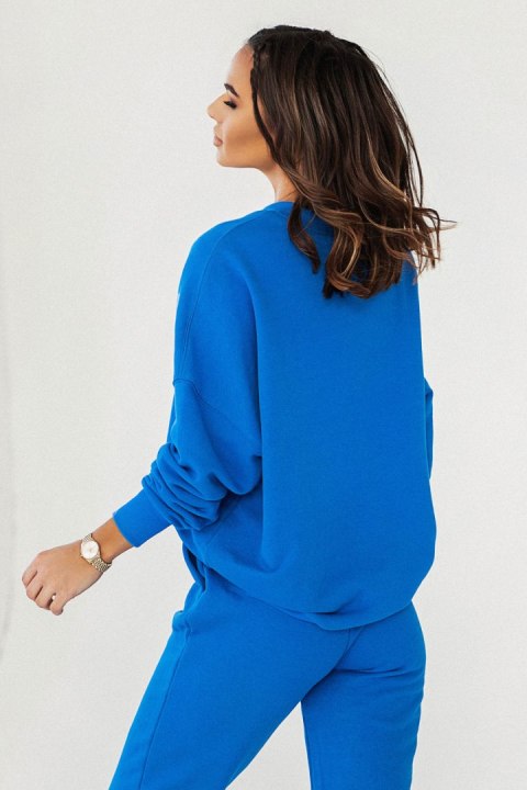 Bluza Damska Model Morelli D30 Blue - IVON Bluza Damska Model Morelli D30 Blue - IVON