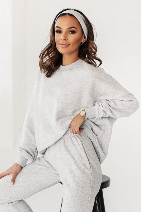 Bluza Damska Model Morelli D30 Grey - IVON Bluza Damska Model Morelli D30 Grey - IVON