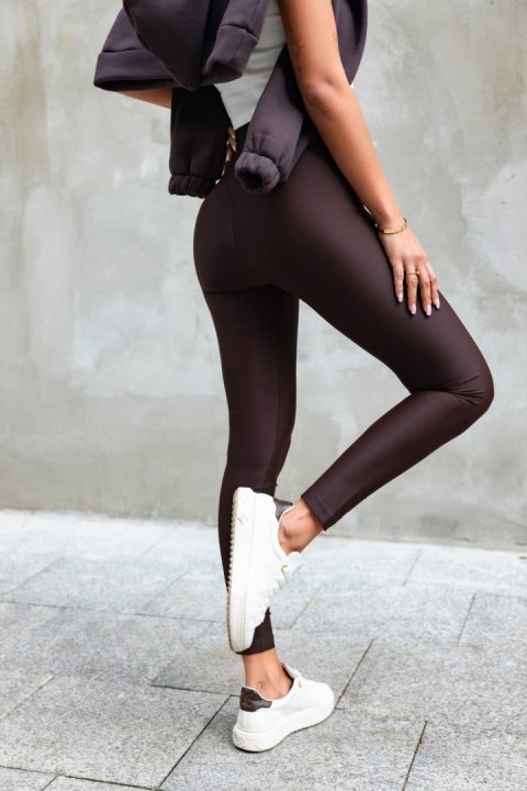 Legginsy Model Naomar T29 Chocolate - IVON Legginsy Model Naomar T29 Chocolate - IVON