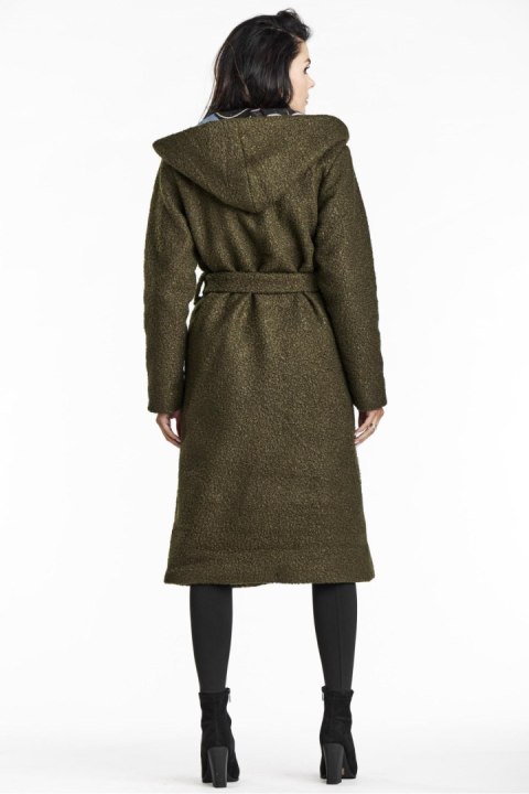 Płaszcz Damski Model A680 Khaki - awama Płaszcz Damski Model A680 Khaki - awama