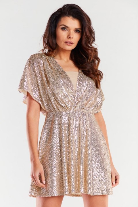 Sukienka Model A488 Beige - awama Sukienka Model A488 Beige - awama