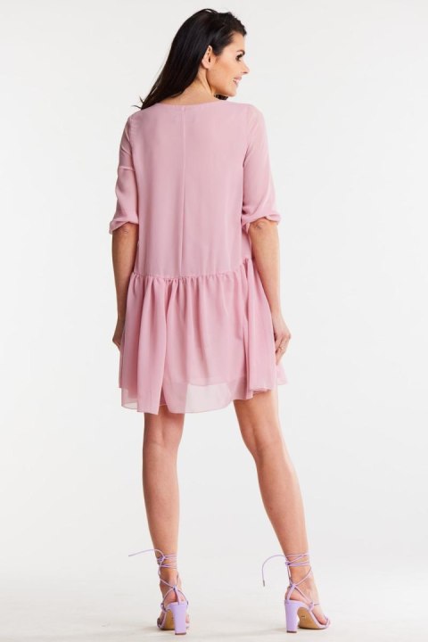 Sukienka Model A514 Powder Pink - awama Sukienka Model A514 Powder Pink - awama