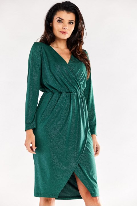 Sukienka Model A548 Bottle Green - awama Sukienka Model A548 Bottle Green - awama