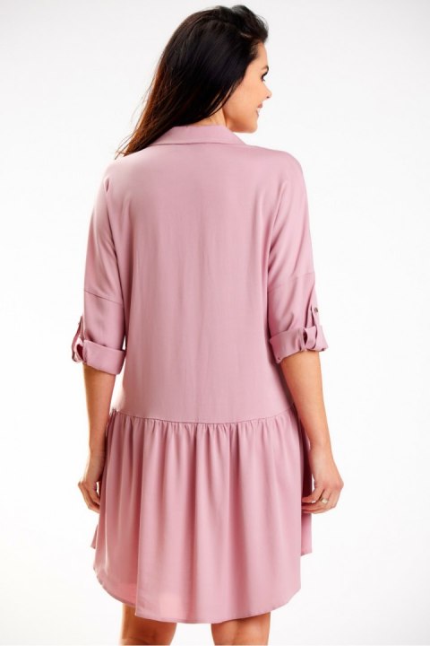 Sukienka Model A584 Dirty Pink - awama Sukienka Model A584 Dirty Pink - awama