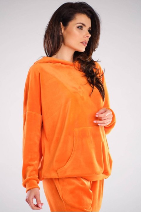 Bluza Damska Model A420 Orange - awama Bluza Damska Model A420 Orange - awama