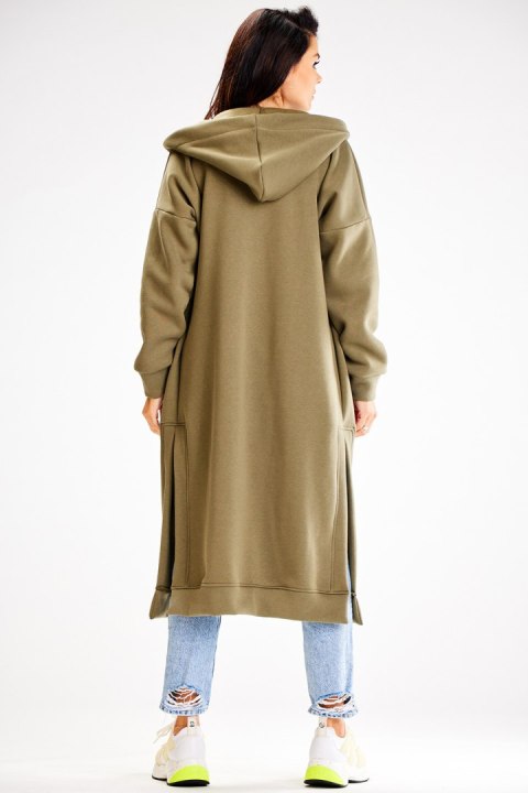 Bluza Damska Model A613 Khaki - awama Bluza Damska Model A613 Khaki - awama