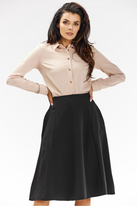Spódnica Model A673 Black - awama Spódnica Model A673 Black - awama