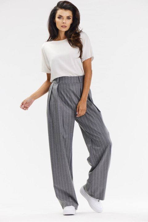 Spodnie Damskie Model A677 Grey - awama Spodnie Damskie Model A677 Grey - awama