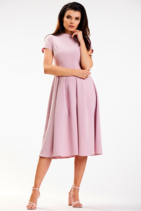 Sukienka Model A569 Dirty Pink - awama Sukienka Model A569 Dirty Pink - awama