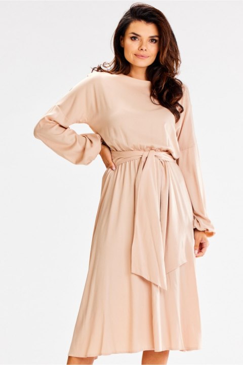 Sukienka Model A602 Beige - awama Sukienka Model A602 Beige - awama