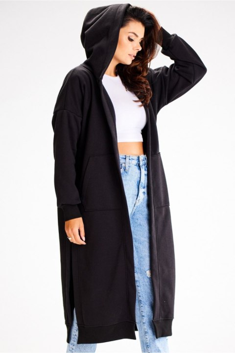 Bluza Damska Model A613 Black - awama Bluza Damska Model A613 Black - awama
