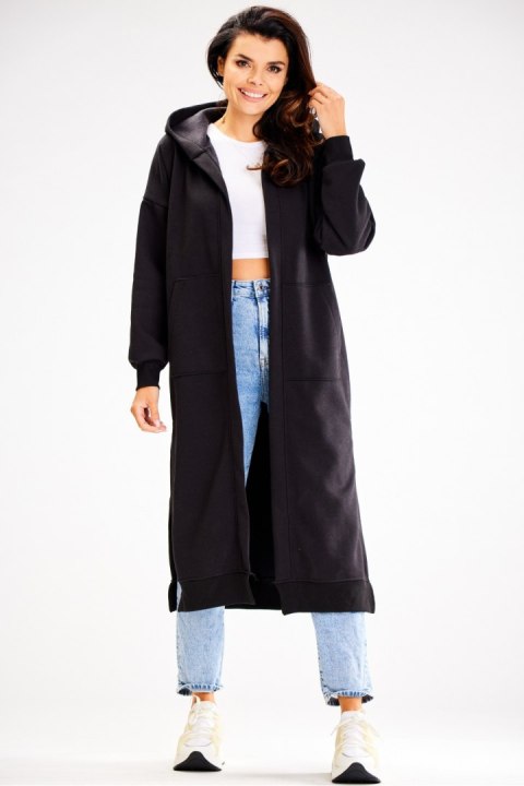 Bluza Damska Model A613 Black - awama Bluza Damska Model A613 Black - awama