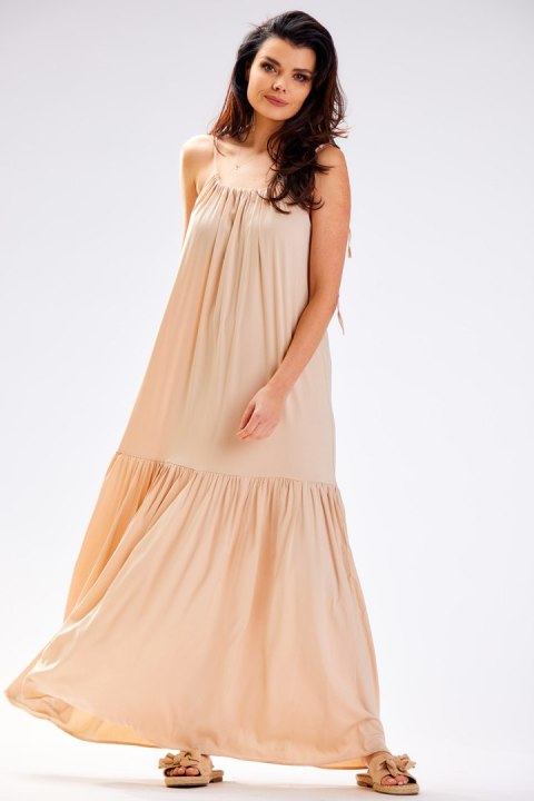 Sukienka Model A582 Beige - awama Sukienka Model A582 Beige - awama