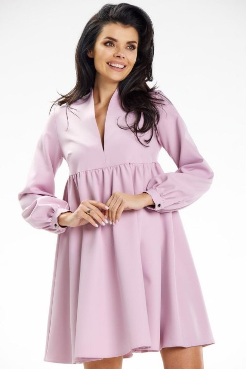Sukienka Model A636 Dirty Pink - awama Sukienka Model A636 Dirty Pink - awama