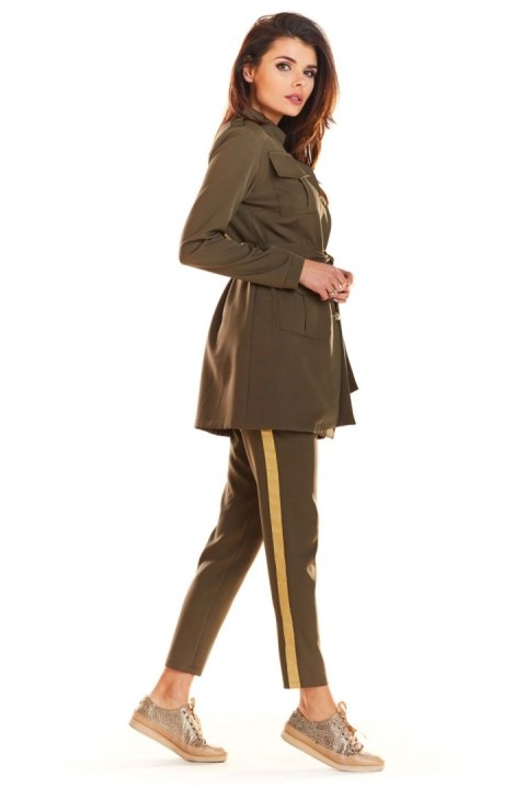 Żakiet Model A271 Khaki - awama Żakiet Model A271 Khaki - awama