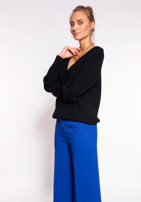 Sweter Damski Model SWE264 Black - MKM Sweter Damski Model SWE264 Black - MKM