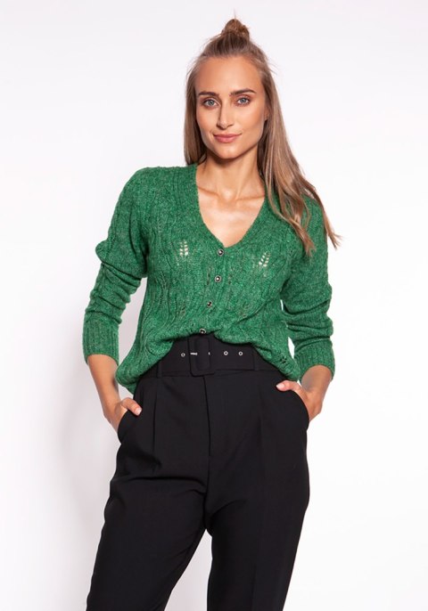 Sweter Damski Model SWE267 Green - MKM Sweter Damski Model SWE267 Green - MKM