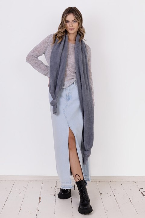 Sweter Damski Model SWE277 Grey - MKM Sweter Damski Model SWE277 Grey - MKM