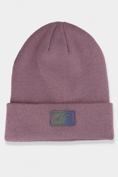 Czapka Damska Model 4FAW23ACAPF301-53S Dark Pink - 4F Czapka Damska Model 4FAW23ACAPF301-53S Dark Pink - 4F