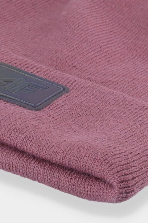 Czapka Damska Model 4FAW23ACAPF301-53S Dark Pink - 4F Czapka Damska Model 4FAW23ACAPF301-53S Dark Pink - 4F