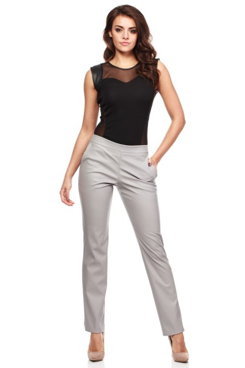Spodnie Damskie Model MOE144 Grey - Moe Spodnie Damskie Model MOE144 Grey - Moe