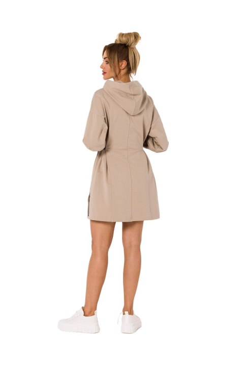 Sukienka Model MOE730 Beige - Moe Sukienka Model MOE730 Beige - Moe