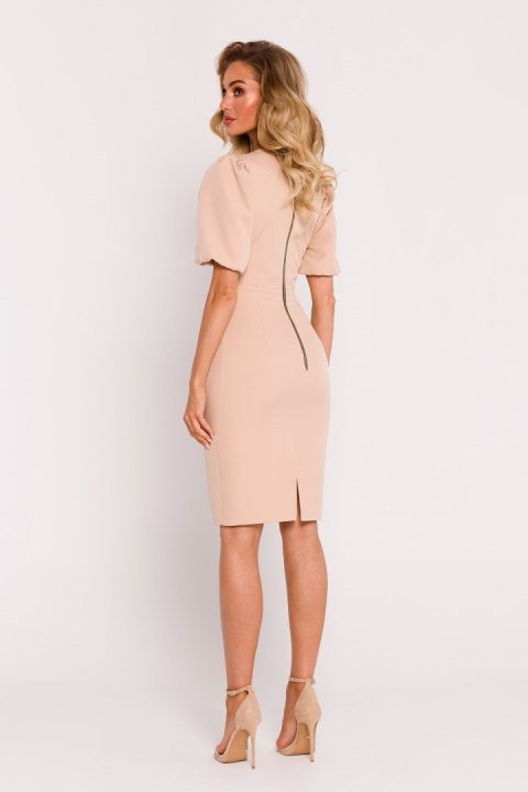 Sukienka Model MOE779 Beige - Moe Sukienka Model MOE779 Beige - Moe