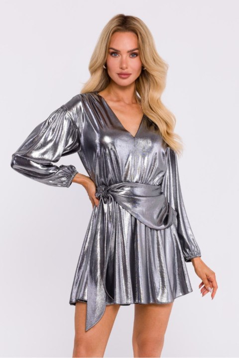 Sukienka Model MOE832 Silver - Moe Sukienka Model MOE832 Silver - Moe