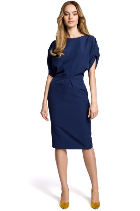 Sukienka Model MOE364 Navy - Moe Sukienka Model MOE364 Navy - Moe
