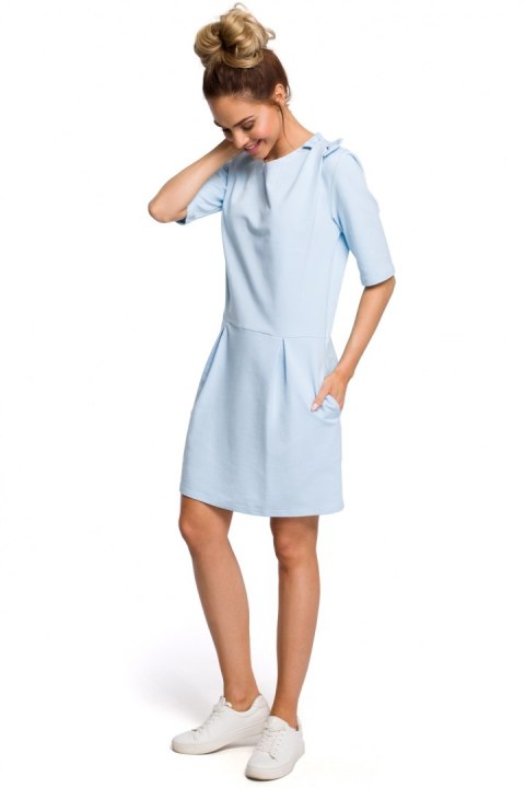 Sukienka Model MOE422 Sky Blue - Moe Sukienka Model MOE422 Sky Blue - Moe