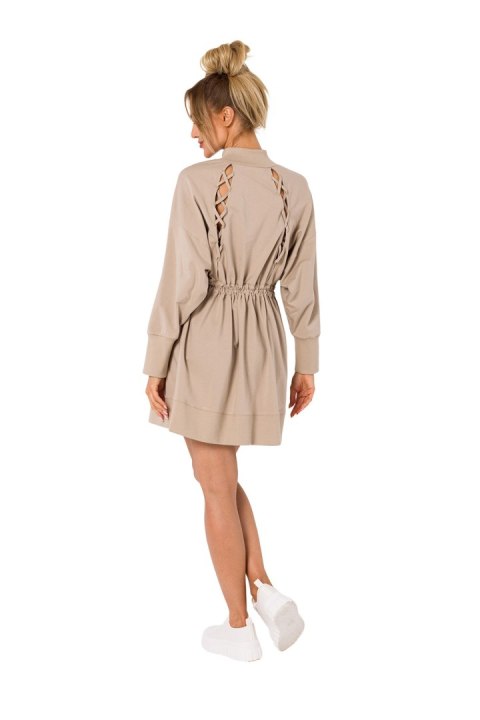 Sukienka Model MOE733 Beige - Moe Sukienka Model MOE733 Beige - Moe