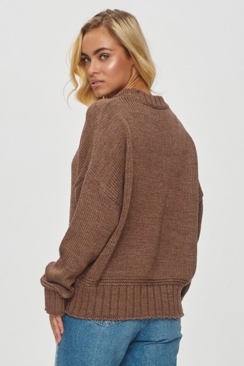 Sweter Damski Model S151 Cappuccino - Makadamia Sweter Damski Model S151 Cappuccino - Makadamia