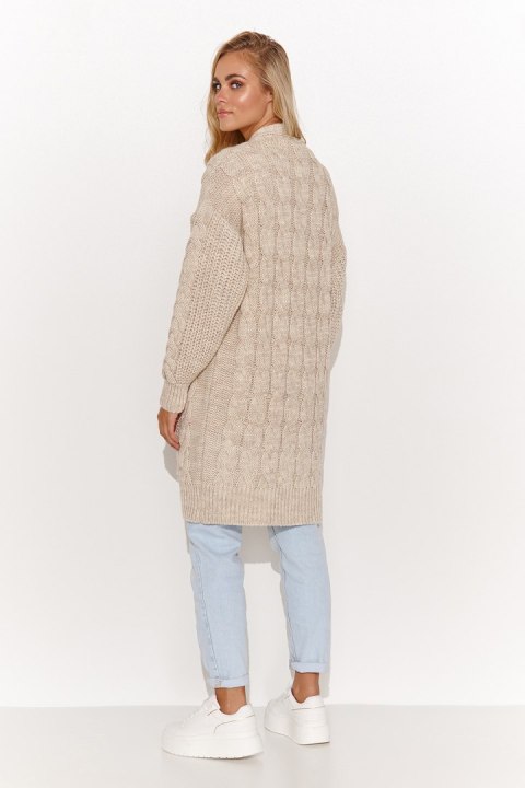 Sweter Kardigan Model S134 Beige Melange - Makadamia Sweter Kardigan Model S134 Beige Melange - Makadamia