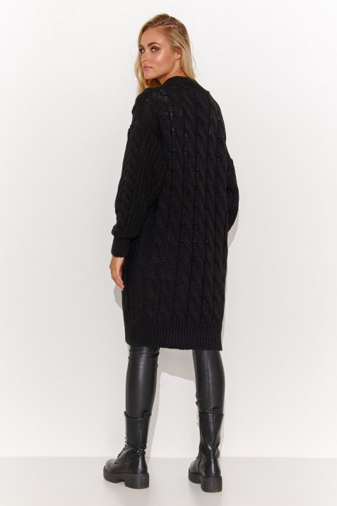 Sweter Kardigan Model S134 Black - Makadamia Sweter Kardigan Model S134 Black - Makadamia