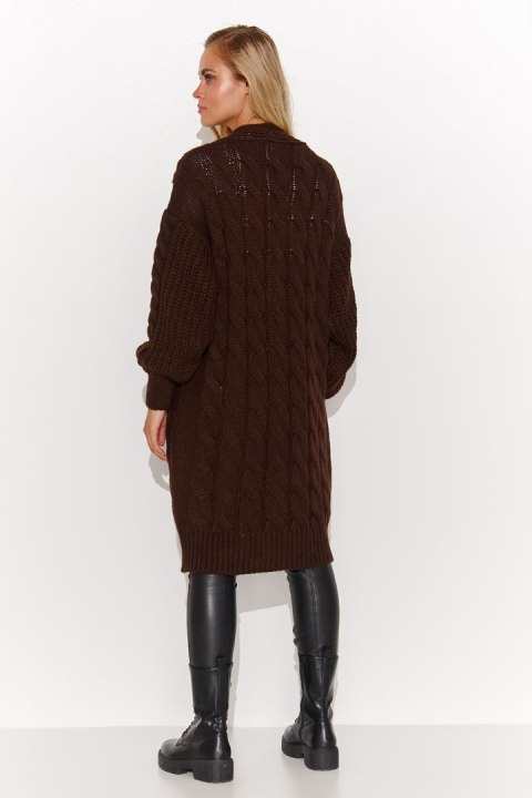 Sweter Kardigan Model S134 Czekolada - Makadamia Sweter Kardigan Model S134 Czekolada - Makadamia