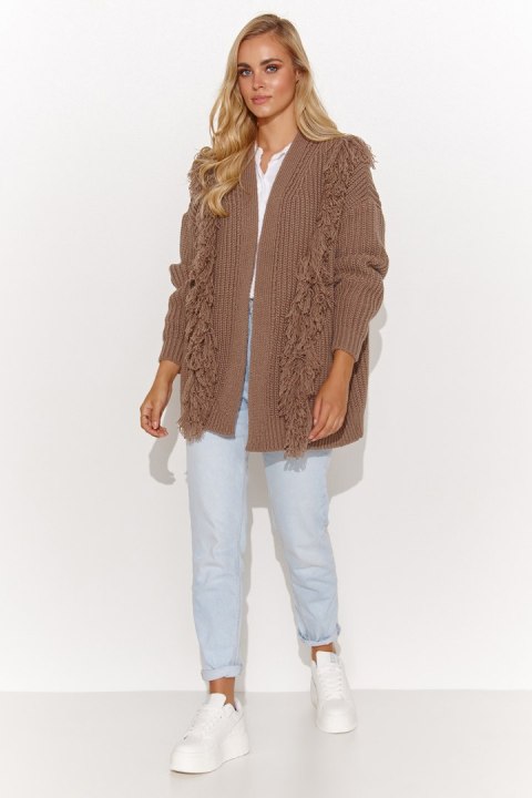 Sweter Kardigan Model S142 Cappuccino - Makadamia Sweter Kardigan Model S142 Cappuccino - Makadamia