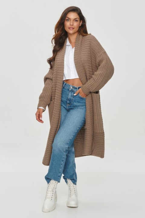Sweter Kardigan Model S153 Cappuccino - Makadamia Sweter Kardigan Model S153 Cappuccino - Makadamia