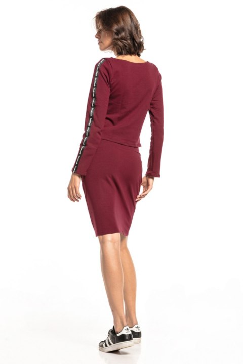 Spódnica Model T329/8 Bordo - Tessita Spódnica Model T329/8 Bordo - Tessita