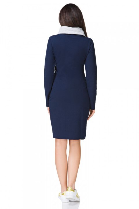 Sukienka model Kaja2 Navy/Light Gray - Tessita Sukienka model Kaja2 Navy/Light Gray - Tessita