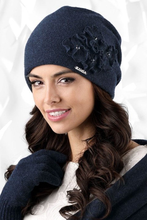 Czapka Damska Model Andora Navy - Kamea Czapka Damska Model Andora Navy - Kamea